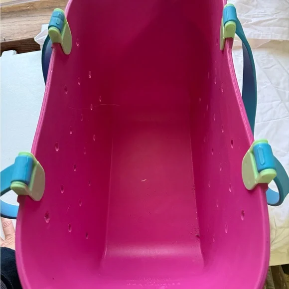 Simple Modern Large Pink Tote Bag with Teal Handles
Pouch included - Picture 4 of 7